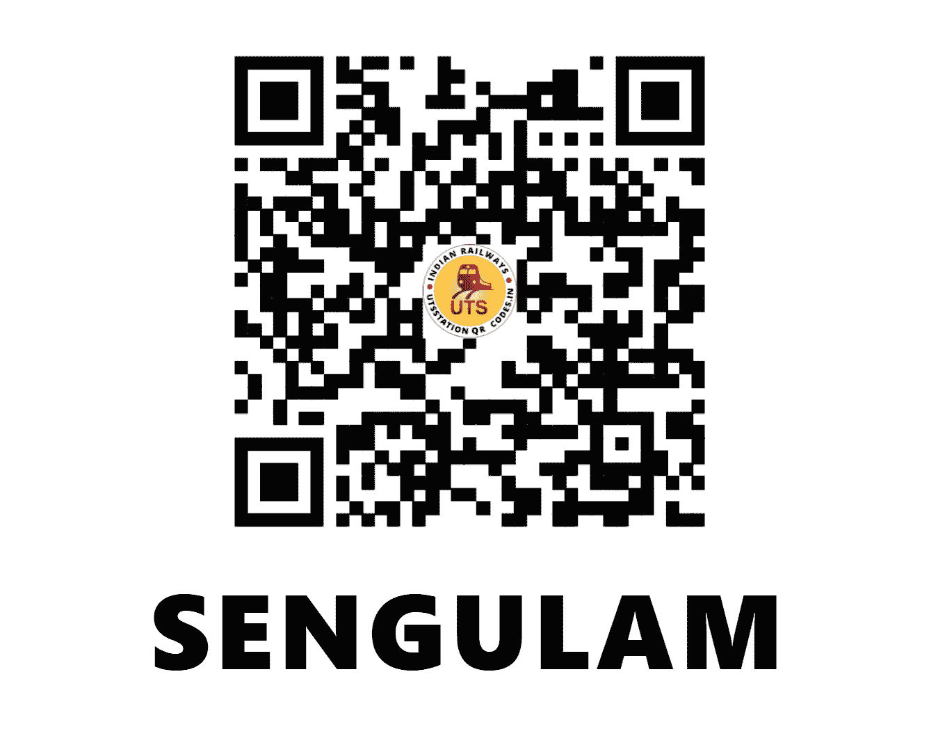UTS QR Code for SENGULAM - SGLM (SR - TAMIL NADU)